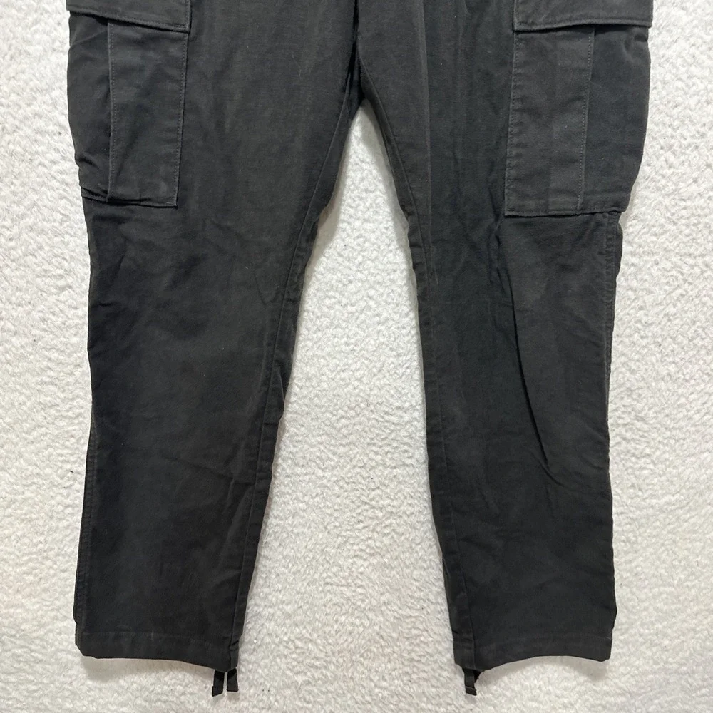 Banana Republic Traveler Moleskin Cargo Dark Charcoal Paratrooper Pants Size 38R